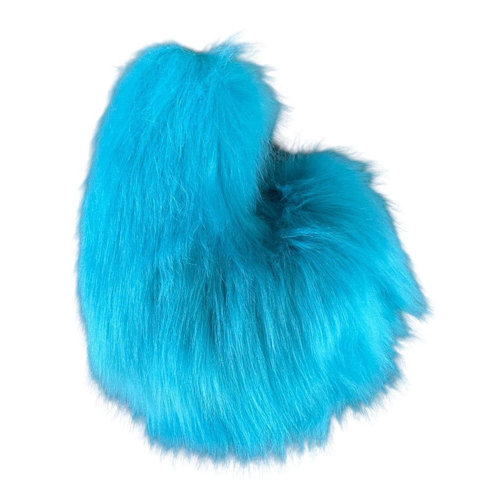 Blue Curly Fursuit Tail